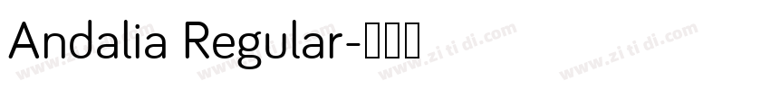 Andalia Regular字体转换